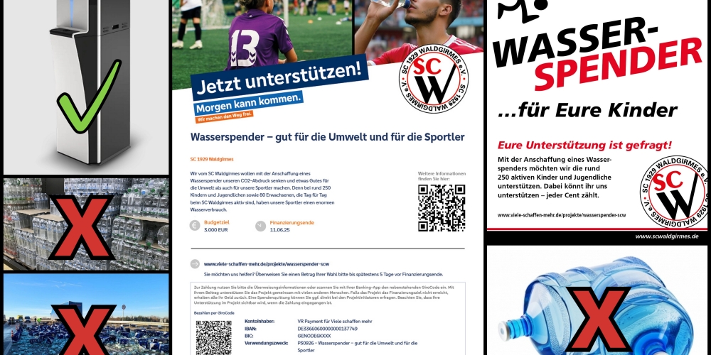 SCW - Crowdfunding Projekt Wasserspender - Update