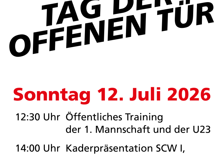 Tag der offenen Tür SCW am 12. Juli 2026